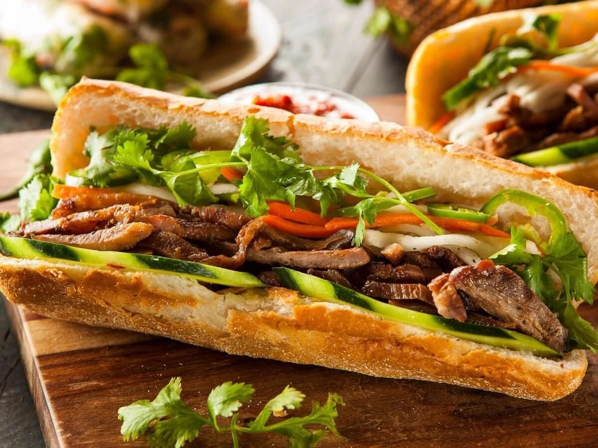 Vietnamese banh mi sandwich